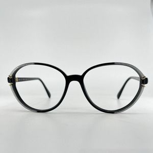 Silhouette Eyeglasses Frames Black Round 1245 /20 C 2799 56-16-135‎ H7516